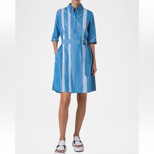 Akris Punto Striped Poplin Shirtdress